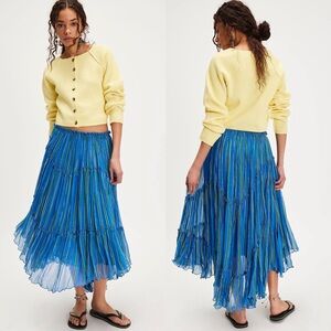 FP one Ember printed midi skirt